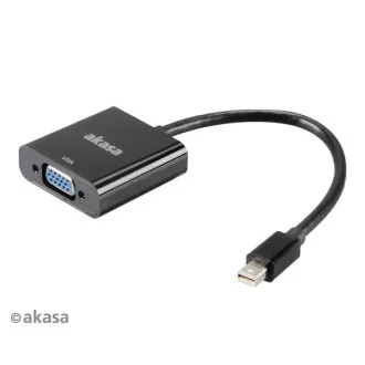 AKASA - adaptor miniDP la VGA - 20 cm AKASA - adaptor miniDP la VGA - 20 cm