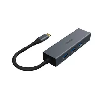 AKASA - Hub USB Type-C 4-în-1 cu Ethernet
