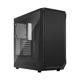 Fractal Design Focus 2 Black TG Nuanță transparentă/Midi Tower/Transpar./Negru