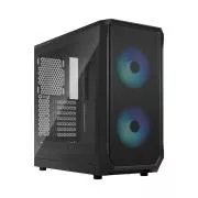 Fractal Design Focus 2 RGB Black TG Nuanță transparentă/Midi Tower/Transpar./Negru