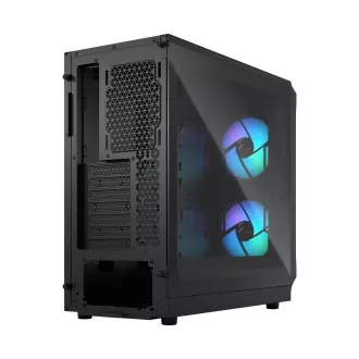 Fractal Design Focus 2 RGB Black TG Nuanță transparentă/Midi Tower/Transpar./Negru