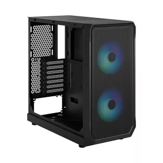 Fractal Design Focus 2 RGB Black TG Nuanță transparentă/Midi Tower/Transpar./Negru