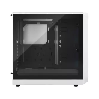 Fractal Design Focus 2 RGB White TG Nuanță clară/Midi Tower/Transpar./Alb-negru