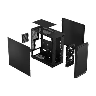 Fractal Design Focus 2 Black Solid/Midi Tower/Negru