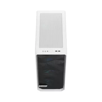 Fractal Design Meshify 2 Compact RGB White TG Nuanță transparentă/Midi Tower/Transpar./Alb