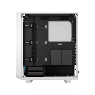 Fractal Design Meshify 2 Compact RGB White TG Nuanță transparentă/Midi Tower/Transpar./Alb