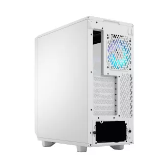 Fractal Design Meshify 2 Compact RGB White TG Nuanță transparentă/Midi Tower/Transpar./Alb