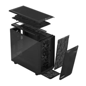 Fractal Design Meshify 2 Black TG Light Tint/Midi Tower/Transpar./Negru