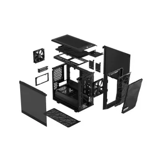 Fractal Design Meshify 2 Nano Black TG Nuanță închisă/Mini ITX/Transpar./Negru Fractal Design Meshify 2 Nano Black TG Nuanță închisă/Mini ITX/Transpar./Negru