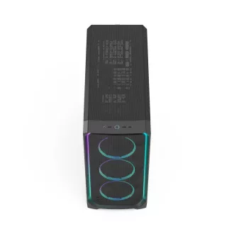 Fractal Design Meshify 3 XL Ambient Pro/Turn Mare/Transparent/Negru