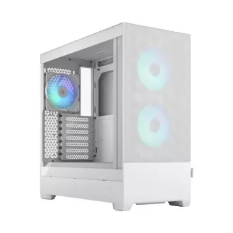 Fractal Design Pop Air RGB Alb TG Nuanță transparentă/Midi Tower/Transpar./Alb