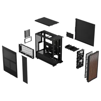 Fractal Design North Charcoal Negru/Midi Tower/Negru Fractal Design North Charcoal Negru/Midi Tower/Negru