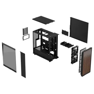 Fractal Design North Charcoal Black TG Dark/Midi Tower/Transparent/Negru
