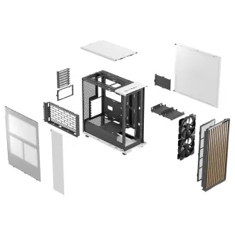 Fractal Design North Chalk Alb/Midi Tower/Alb Fractal Design North Chalk Alb/Midi Tower/Alb