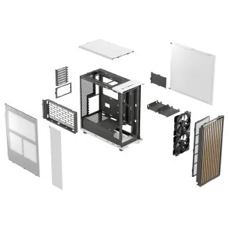 Fractal Design North Chalk Alb/Midi Tower/Alb