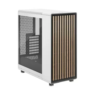Fractal Design North Chalk White TG Clear/Midi Tower/Transparent/Alb