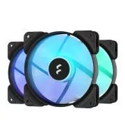 Fractal Design Aspect 12 RGB PWM negru cadru negru - pachet de 3 bucăți