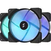 Fractal Design Aspect 14 RGB PWM negru cadru negru - pachet de 3 bucăți