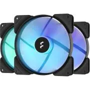 Fractal Design Aspect 14 RGB PWM negru cadru negru - pachet de 3 bucăți