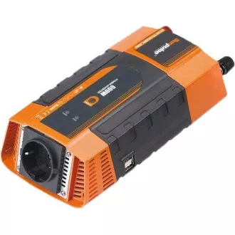 Convertor de tensiune Carspa PID400 12V/230V USB 400W, undă sinusoidală modificată, afișaj digital