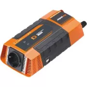 Convertor de tensiune Carspa PID600 12V/230V 2xUSB 600W, undă sinusoidală modificată, afișaj digital