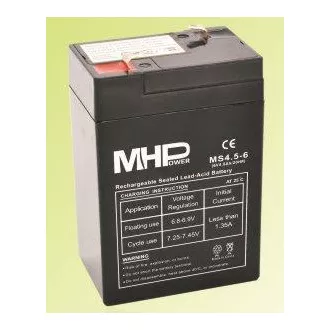 Baterie Pb MHPower VRLA AGM 6V/4,5Ah (MS4.5-6) Baterie Pb MHPower VRLA AGM 6V/4,5Ah (MS4.5-6)