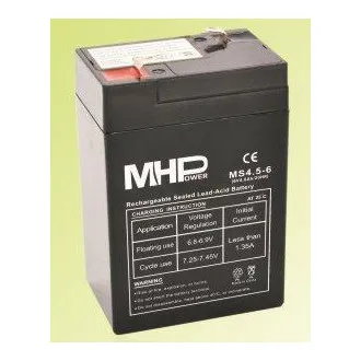 Baterie Pb MHPower VRLA AGM 6V/4,5Ah (MS4.5-6)