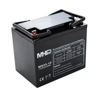 Baterie Pb MHPower VRLA AGM 12V/33Ah (MS33-12) Baterie Pb MHPower VRLA AGM 12V/33Ah (MS33-12)