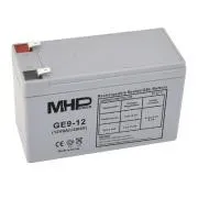Baterie cu gel MHPower GE9-12 12V/9Ah, Faston F2 - 6.3mm, ciclu profund