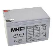 Baterie cu gel MHPower GE14-12 12V/14Ah, Faston F2 - 6.3mm, ciclu profund