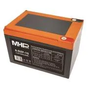 Baterie de tracțiune cu gel MHPower 6-DZF-15 12V/15Ah, Terminal D1 - M5, Ciclu profund