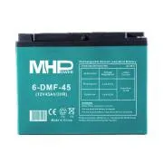 Baterie de tracțiune cu gel MHPower 6-DMF-45 12V/45Ah, Terminal D3 - M6, Ciclu profund
