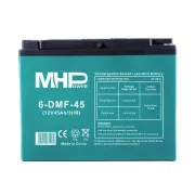 Baterie de tracțiune cu gel MHPower 6-DMF-45 12V/45Ah, Terminal D3 - M6, Ciclu profund