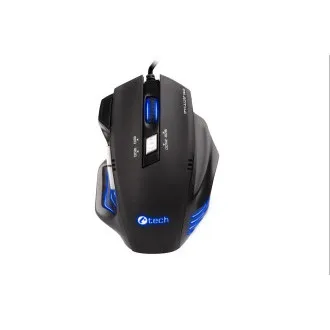 C-TECH Akantha/Gaming/Optic/Drepți/2.400 DPI/USB cu fir/Albastru C-TECH Akantha/Gaming/Optic/Drepți/2.400 DPI/USB cu fir/Albastru