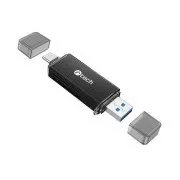 Cititor de carduri C-tech UCR-02-AL, USB 3.0 TIP A/ TIP C, SD/micro SD
