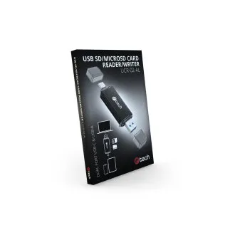 Cititor de carduri C-tech UCR-02-AL, USB 3.0 TIP A/ TIP C, SD/micro SD Cititor de carduri C-tech UCR-02-AL, USB 3.0 TIP A/ TIP C, SD/micro SD