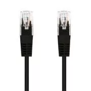 C-TECH patchcord Cat5e, UTP, negru, 0.25m