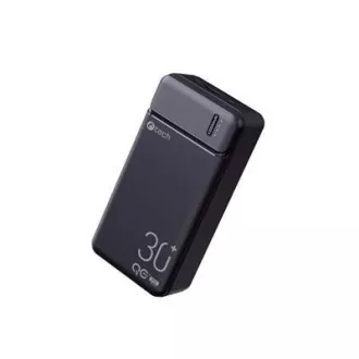Powerbank C-tech 30000mAh, Li-Pol, 20W, USB-C/USB-A/micro USB