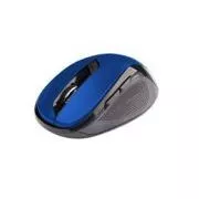 Mouse C-TECH WLM-02/Ergonomic/Optic/Pentru dreptaci/1.600 DPI/USB fără fir/Negru-albastru