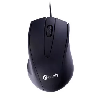 Mouse C-TECH WM-07/Ergonomic/Optic/Pentru dreptaci/1200 DPI/USB cu fir/Negru