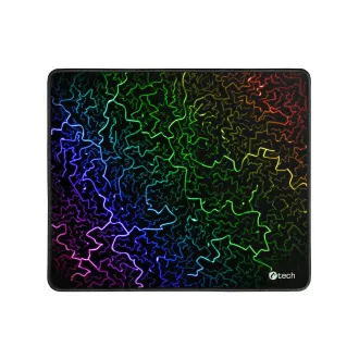 Mouse pad pentru gaming C-TECH ANTHEA ARC, colorat, pentru gaming, 320x270x4mm, margini cusute