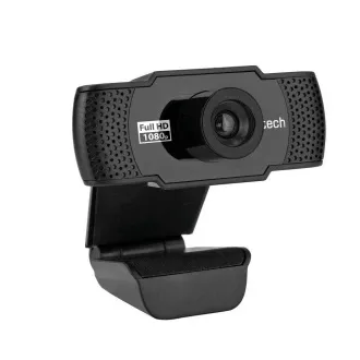 Cameră web C-TECH CAM-11FHD, 1080P, microfon, negru