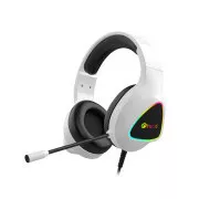 C-TECH Midas Gaming Headset (GHS-17W), jocuri ocazionale, retroiluminare RGB, alb