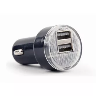 Gembird 2x încărcător auto USB 2.1A, negru