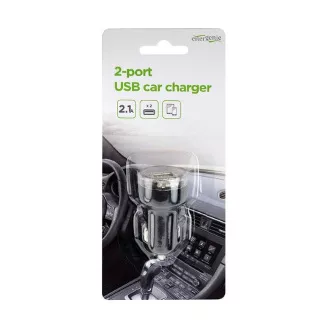 Gembird 2x încărcător auto USB 2.1A, negru