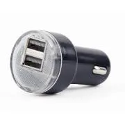 Gembird 2x încărcător auto USB 2.1A, negru