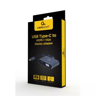 Gembird USB-C/HDMI, adaptor VGA