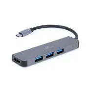 Hub multiport GEMBIRDd USB-C 2 în 1 + HDMI