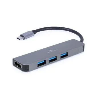 Hub multiport Gembird USB-C 2in1 + HDMI Hub multiport Gembird USB-C 2in1 + HDMI