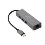 Adaptor Gembird USB-C GBit + 3x USB 3.1